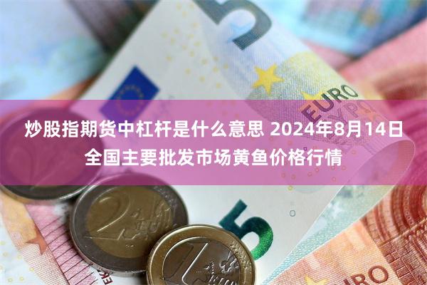 炒股指期货中杠杆是什么意思 2024年8月14日全国主要批发市场黄鱼价格行情