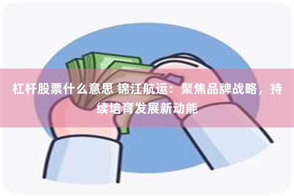 杠杆股票什么意思 锦江航运：聚焦品牌战略，持续培育发展新动能