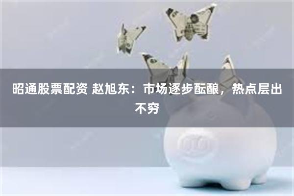 昭通股票配资 赵旭东：市场逐步酝酿，热点层出不穷